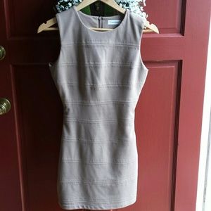 Calvin Klein Dress Taupe Sz 2